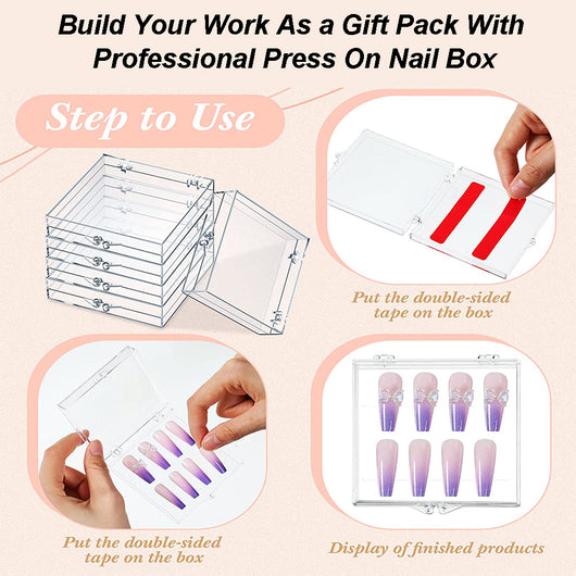 Handmade Press On Nails DIY Material Kit UV Gel Nail Kit With LAMP