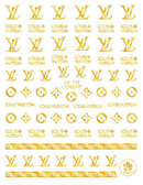 Classic Logo Nail Art Stickers,ACCESSORIES CARLO RISTA