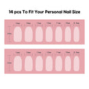 Semi Cured Gel Nail Polish Strips Sticker 14p - YW579
